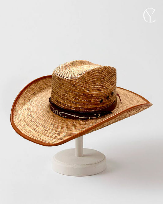 Palm Leaf Mesa Cowboy Hat - Saddle Brown