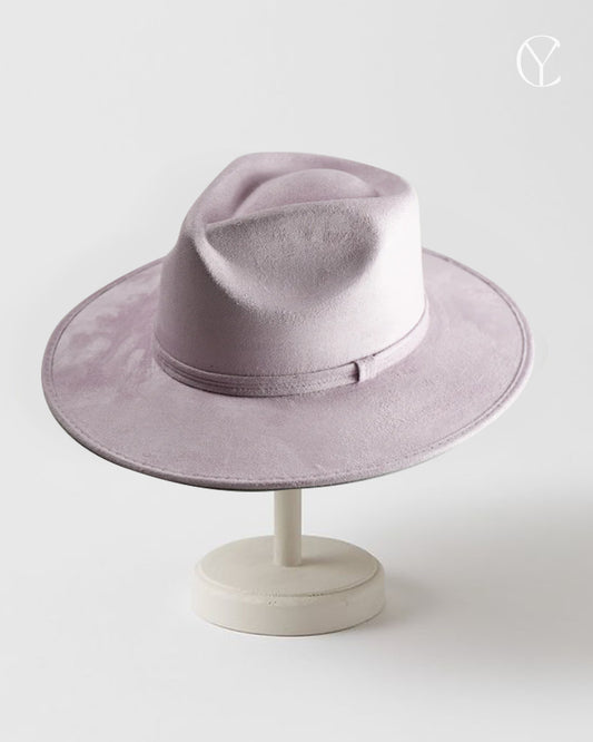 Vegan Suede Rancher Hat - Lavender (Classic Design)
