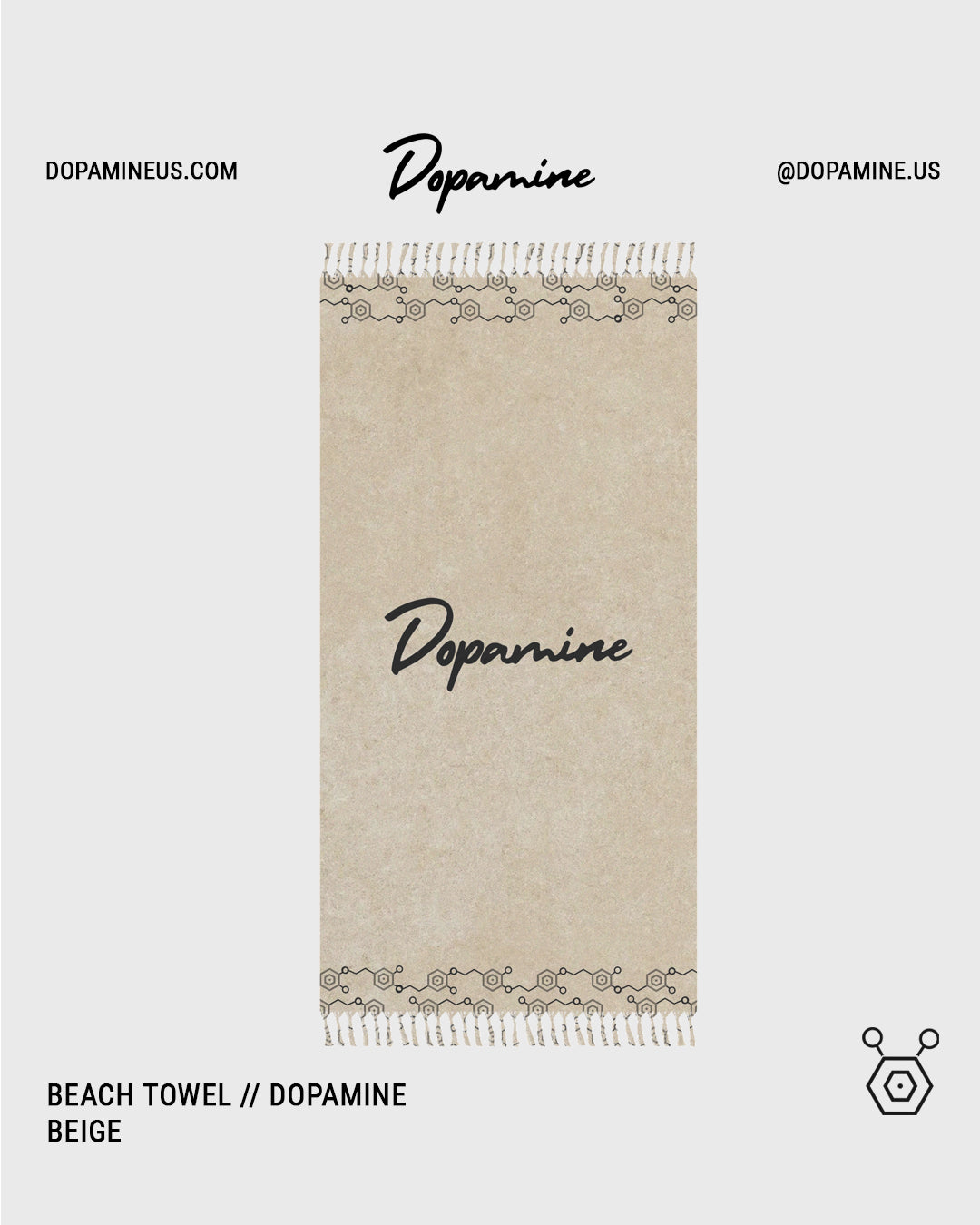 Beach Towel // Dopamine - Beige