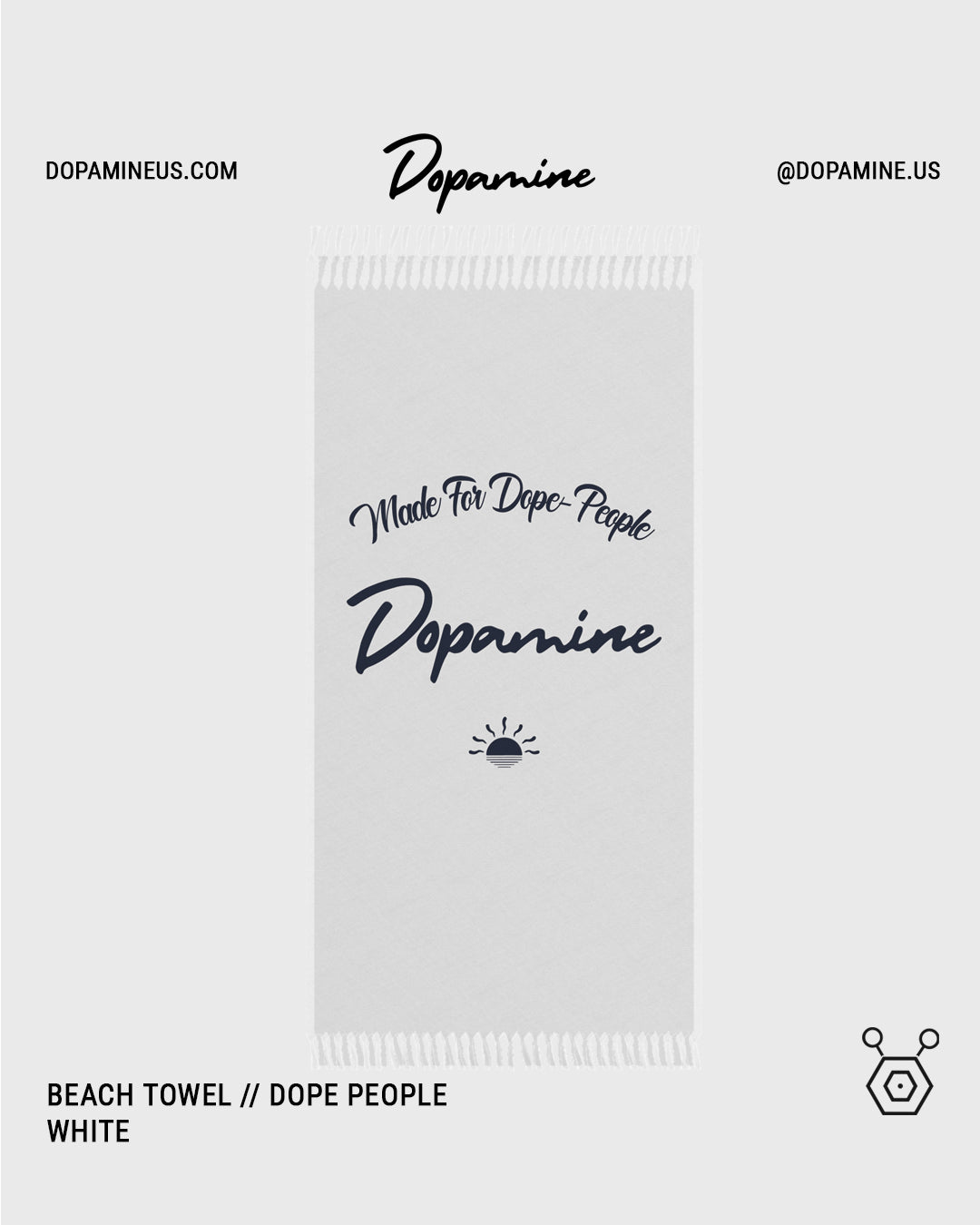 Beach Towel // Dope People - White